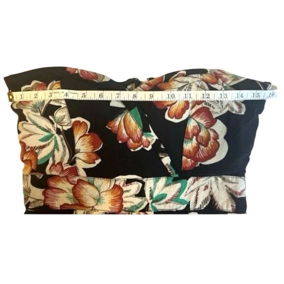 American Rag Y2K Floral Strapless Mini Dress Juniors M Boho Festival Vibes - Picture 4 of 12